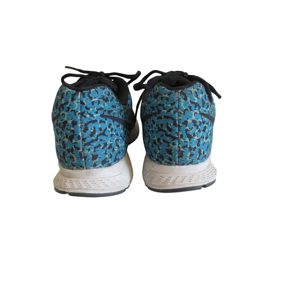 Nike Air Zoom Pegasus 32 Women's‎ Running Shoes Teal Leopard Print Size 7.5 - Picture 9 of 10